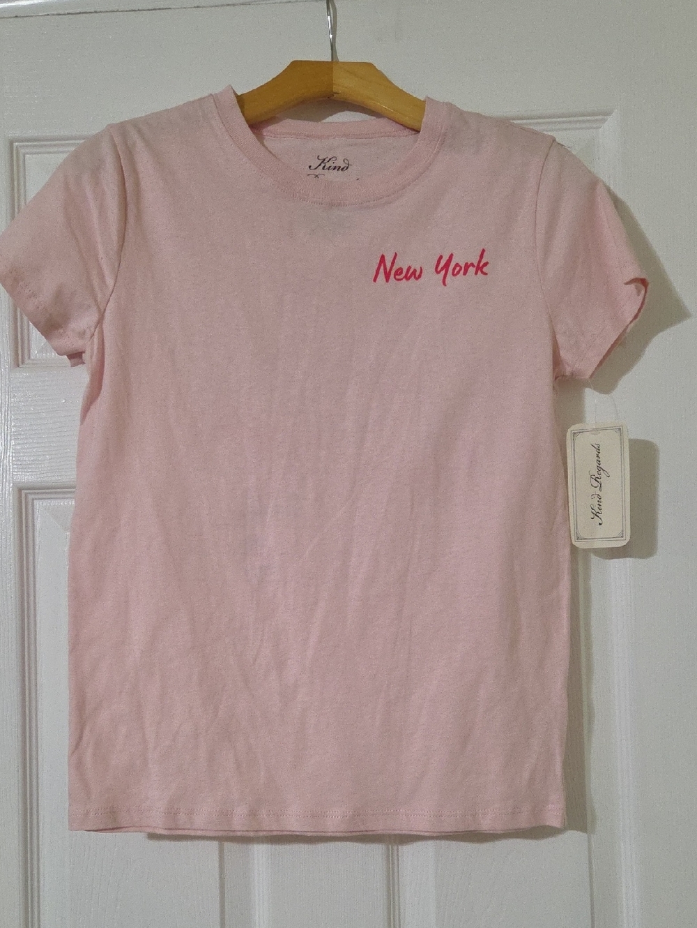 Essentials Women's Short Sleeve Tee - Pink 'New York'